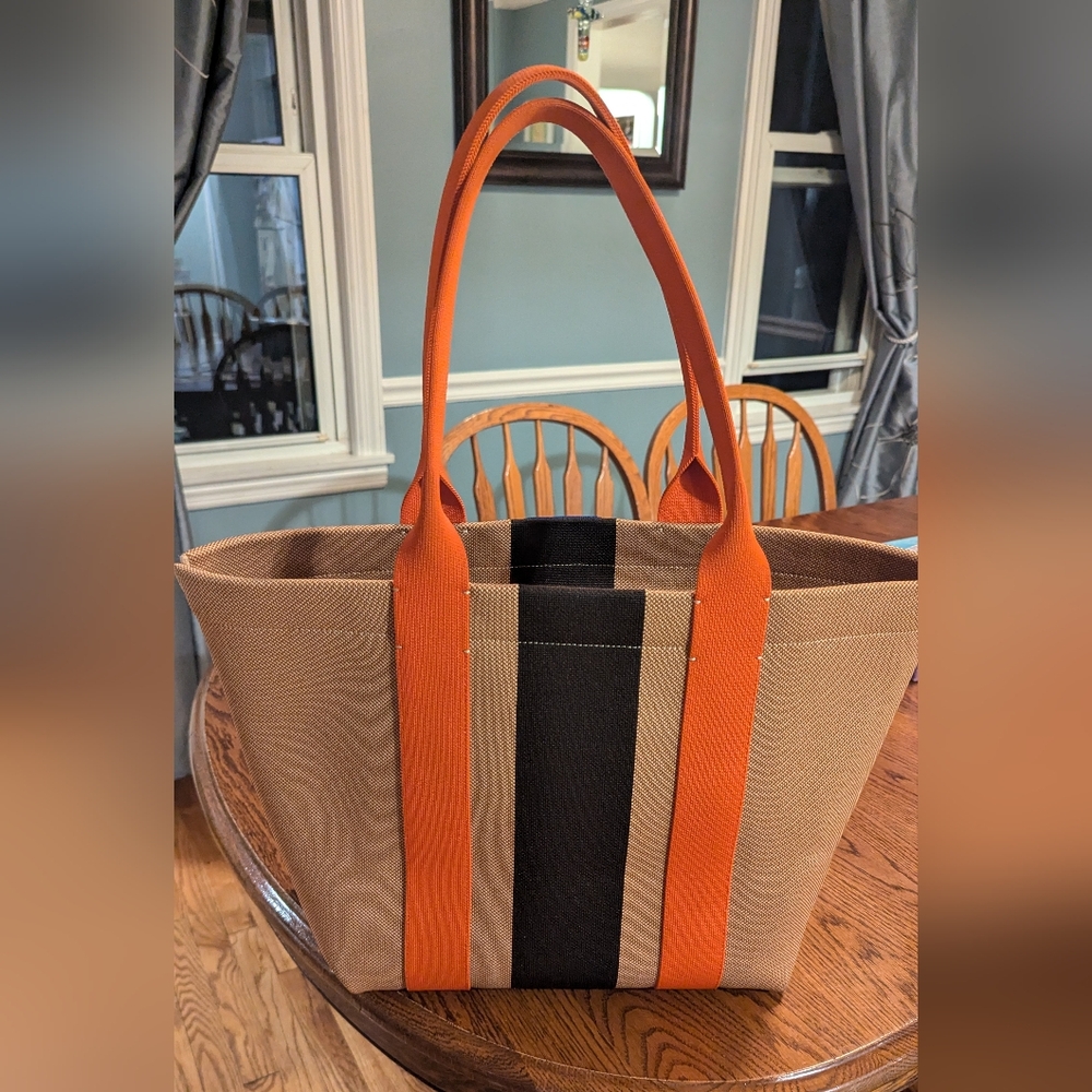 Rothys Caramel Spice Essential Tote and Essential Pouch - Both bags